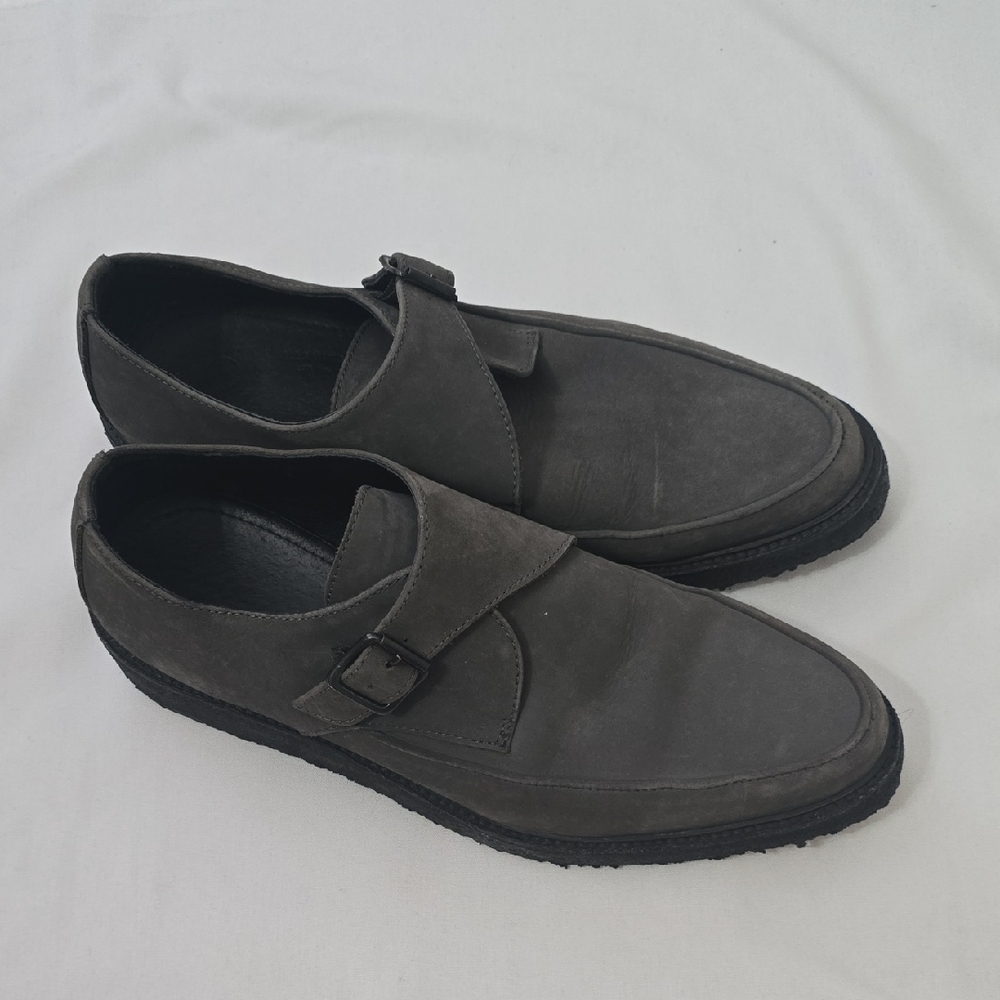 All Saints Charcoal‎ Suede Loafers 13